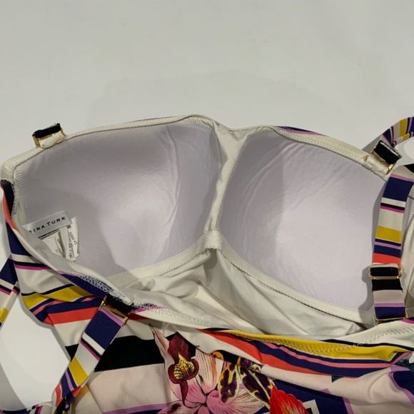 Floral Striped One-Piece Swimsuit - Picture 6 of 7